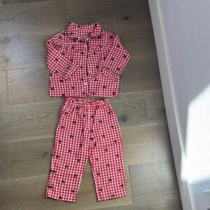 Disney Minnie Red Checkered Kids Pajamas